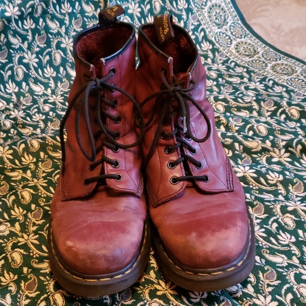Oxblood Dr Marten 1460 Combat Boots sz 12